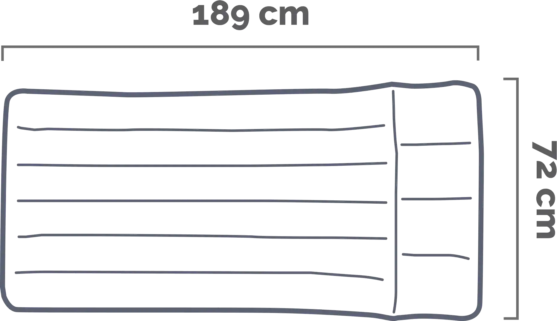 Dimensions and shape Camping Mat