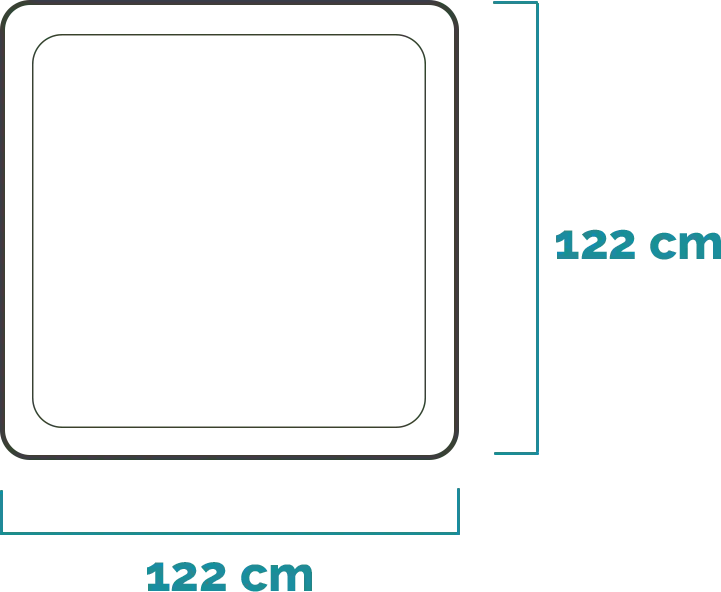 Διαστάσεις και σχήμα Πισίνα Mini Frame