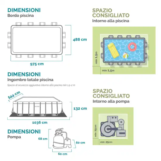 Ultra XTR Rectangular Pool Set 975x488x132 cm