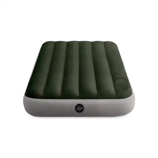 Twin Dura-Beam Downy Airbed with Foot built-in pump