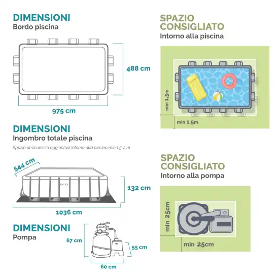 Ultra XTR Rectangular Pool Set 975x488x132 cm