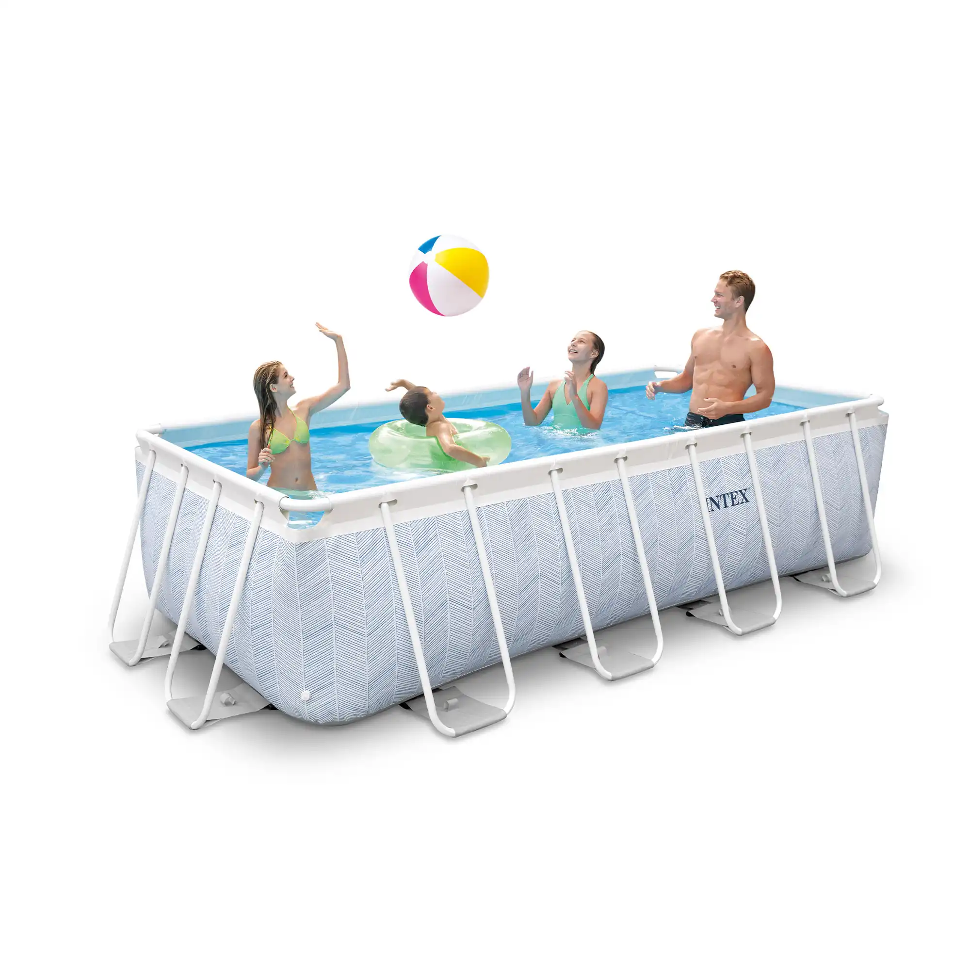 Chevron Prism Rectangular Pool Set 400x200x100 cm