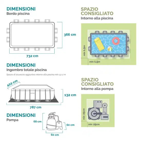 Ultra XTR Rectangular Pool Set 732x366x132 cm