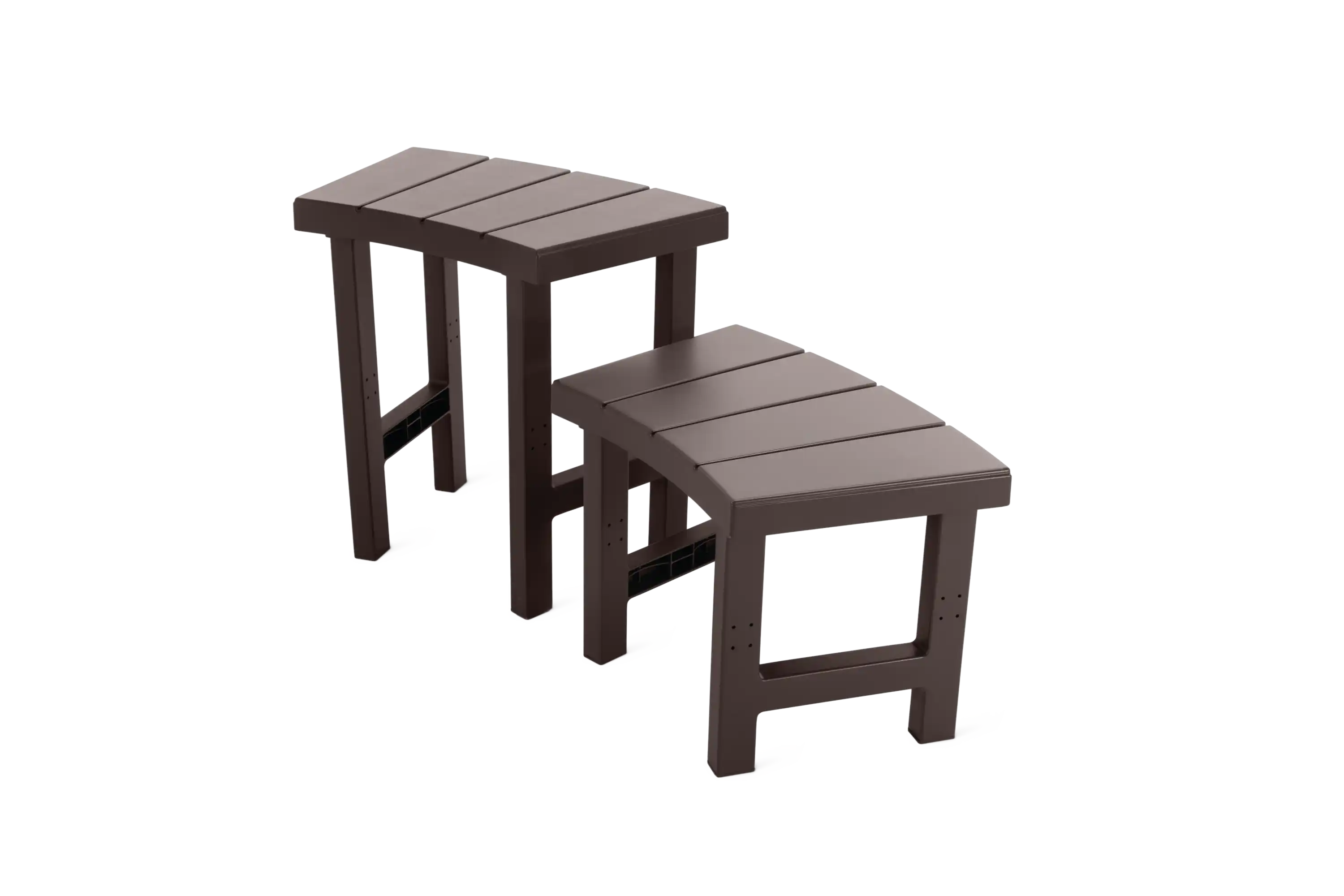 2 Medium And 2 Tall Spa Bench Set