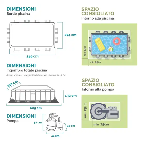 Ultra XTR Rectangular Pool Set 549x274x132 cm