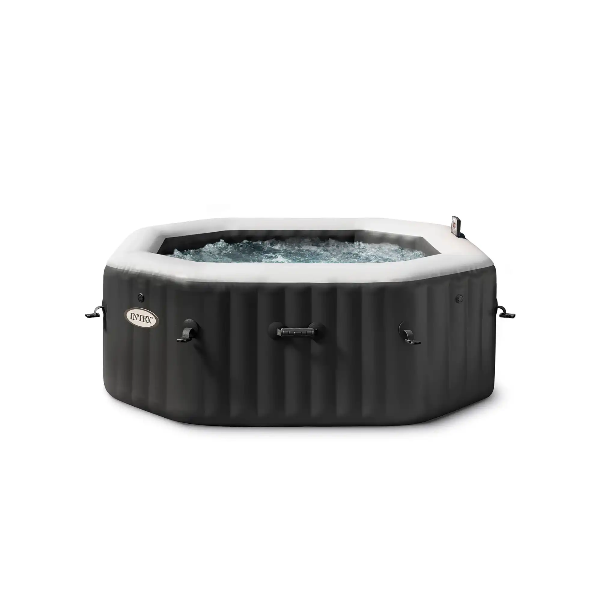 4-person Onyx Black Octagon Combo Spa