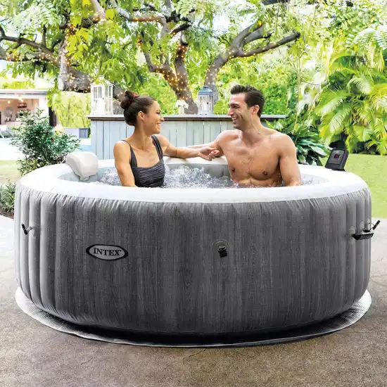 4-person Greywood Deluxe Round Bubble Spa