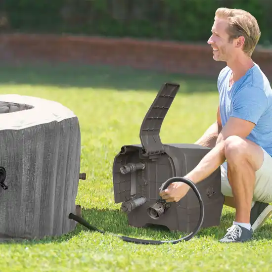 4-person Greywood Deluxe Round Bubble Spa