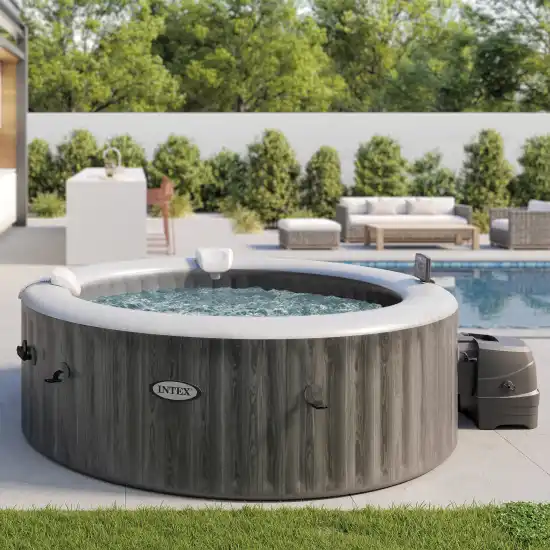 Greywood Deluxe Round Bubble PureSpa™ 6 ατόμων