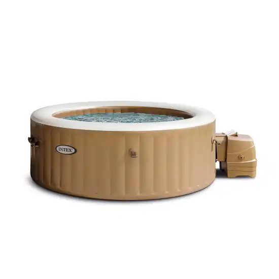 Sahara Tan Round Bubble PureSpa™ 4 ατόμων με Θερμικό κάλυμμα