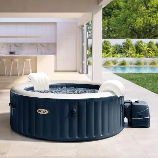 Στρογγυλό Navy Blue Round Bubble PureSpa™ 4 ατόμων