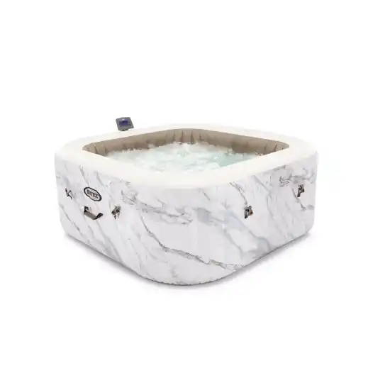 4-person Calacatta Dual Zone Square Combo Spa