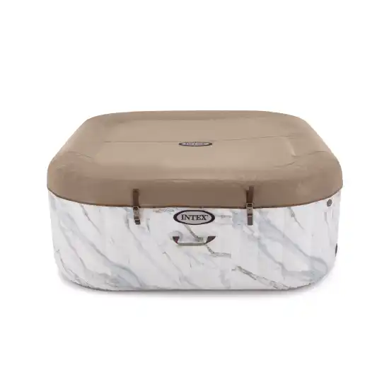 4-person Calacatta Dual Zone Square Combo Spa